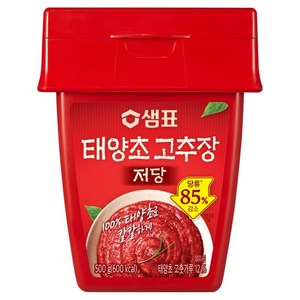샘표 저당 태양초 고추장, 500g, 1개