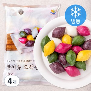 핫이슈 오색송편 (냉동) 1kg, 4개