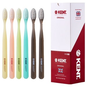 켄트 오리지널 초극세모 칫솔, 1개입, 6개