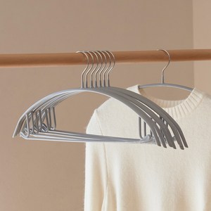 진심감성 어깨뿔 방지 논슬립 니트 옷걸이, 그레이, 20개