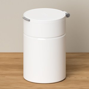 퍼플플라스틱 마그네틱 밀폐 원터치 음식물쓰레기통 3L