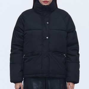 엘쏘 여성용 스탠드 카라 크롭 패딩 점퍼