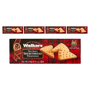 워커스쇼트브레드 트라이앵글 버터쿠키, 150g, 5개