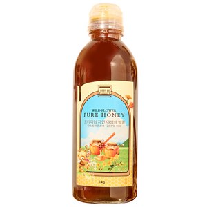 정원담 프리미엄 자연 야생화 순수 벌꿀, 1kg, 1개
