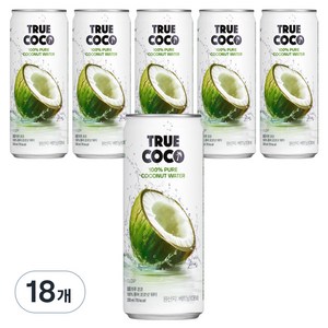 클룹 트루코코 퓨어 코코넛워터, 330ml, 18개