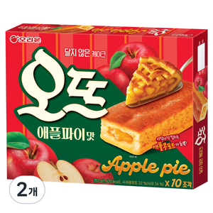 오리온 오뜨 애플파이맛 10p, 350g, 2개