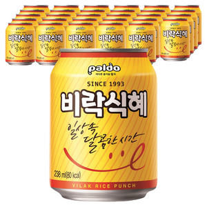 팔도 비락식혜, 238ml, 36개