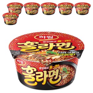 하림 훌라면 컵 102g, 7개