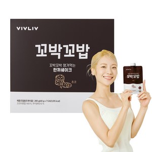 비브리브 꼬박꼬밥 체중조절용 한끼쉐이크 초코, 40g, 7개