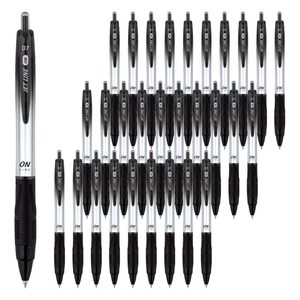 자바펜 제트라인 온 볼펜 0.7mm, 검정, 36개