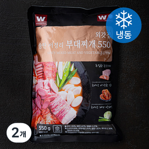 외갓집 송탄 서정리 부대찌개 550 (냉동), 550g, 2개