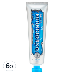 덴티본조르노 치석케어치약 레몬민트향, 100g, 6개