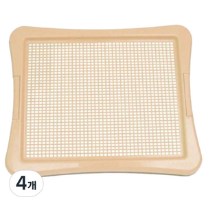 아몬스 토일렛 애견 강아지 배변판, 아이보리, 4개