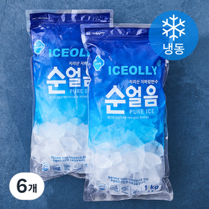 아이스올리 순얼음 (냉동), 1kg, 6개