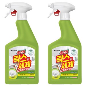 홈스타 락스와 세제 3X 폼스프레이 후레쉬 욕실청소용, 900ml, 2개