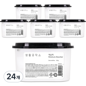 생활공작소 제습제, 250g, 24개