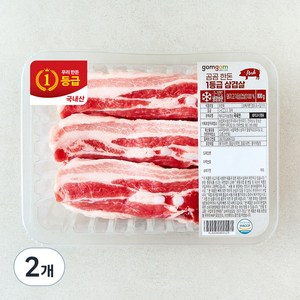 곰곰 한돈 1등급 삼겹살 (냉장), 800g, 2개