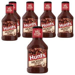헌트 히코리향 바베큐소스, 510g, 6개