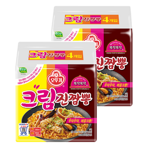 오뚜기 크림진짬뽕 130g, 8개, (4개입 X 2팩)
