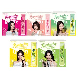티젠 콤부차 베리 5g 30p + 레몬 5g 30p + 샤인머스켓 5g 30p + 피치 5g 30p + 파인애플 5g 30p, 5g, 1세트