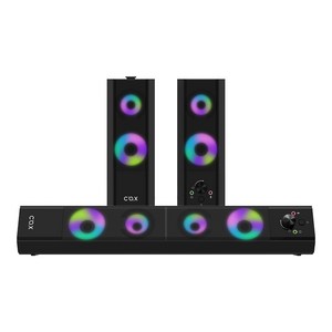 COX 2채널 USB전원 RGB 사운드바 PC 스피커