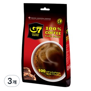 G7 블랙 커피, 2g, 100개입, 3개