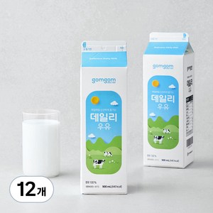 곰곰 데일리 우유, 900ml, 12개
