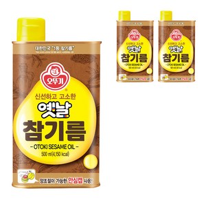 오뚜기옛날 참기름, 500ml, 3개