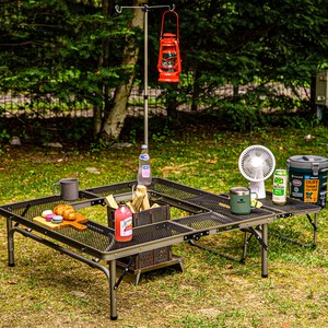 로티캠프 아이언 메쉬 접이식 버너 화로 캠핑 테이블 세트 MBT-900