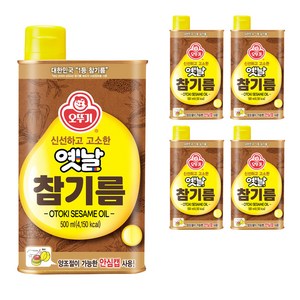 오뚜기옛날 참기름, 500ml, 5개