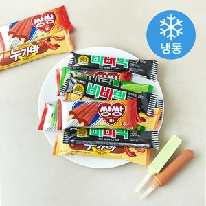 빙그레 베스트 컬렉션 20개입 세트 메로나 5개입 + 비비빅 5개입 + 누가바 5개입 + 쌍쌍바 5개입 (냉동), 1.45L, 1세트