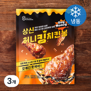 상신 허니킹 치킨봉 (냉동), 315g, 3개