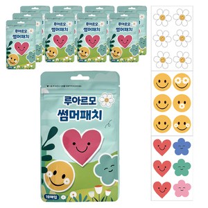 루아르모 썸머패치 밴드 향패치 야외활동 스티커 18매입, 혼합색상, 10개