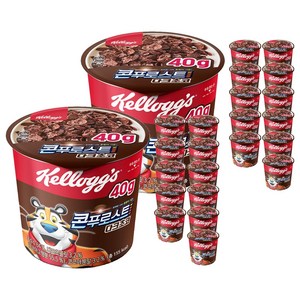 콘푸로스트 다크초코 컵 시리얼, 40g, 24개