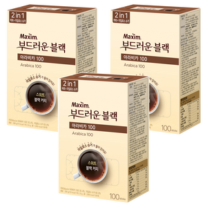 맥심 아라비카100 부드러운 블랙 커피믹스