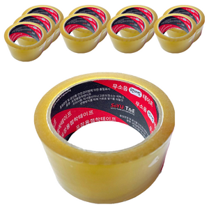 소유티앤이 무소음 핸디컷 박스 테이프 48mm x 40m, 투명, 10개입