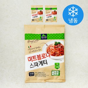 면사랑 미트 볼로냐 스파게티 1인분 (냉동), 330g, 3개