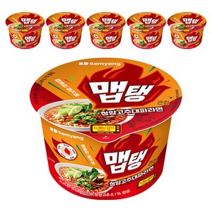 맵탱 큰컵 청양고추대파 라면 110g, 6개