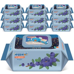 페넬로페 100셀룰로오즈 페일블루 아기물티슈 캡형