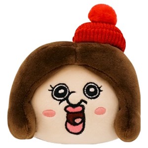 빵빵이 옥지 털모자 핫팩인형