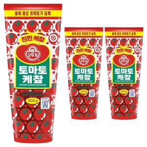 오뚜기 토마토 케챂, 500g, 3개