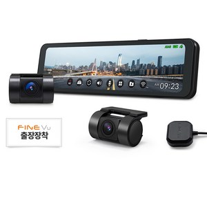 파인뷰 전후방 QHD FHD 2채널 룸미러 블랙박스 R5 POWER, 64GB, 무료장착쿠폰 + G...