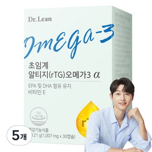 닥터린 초임계 알티지 오메가3 알파 24.3g, 30정, 5개