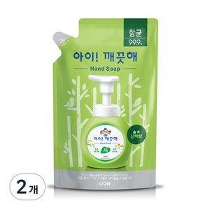 아이깨끗해 향균 폼 핸드솝 숲 속 산책향 리필, 2개, 450ml