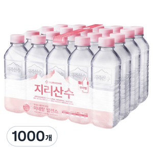지리산수 무라벨, 500ml, 1000개