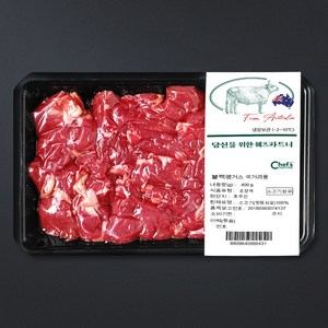 호주산 블랙앵거스 윗등심 국거리용 (냉장), 400g, 1개
