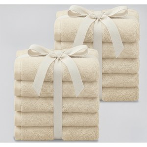 탐사 시그니처 리본패킹 호텔 수건 200g 40수, 크림베이지, 10개