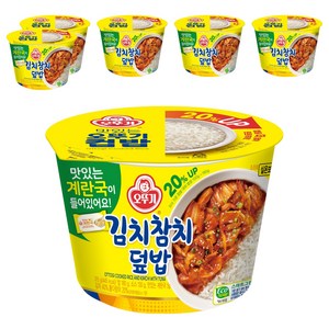 오뚜기 컵밥 김치참치덮밥+계란국, 315g, 6개