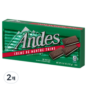 앤디스 크림 민트 초콜릿, 132g, 2개