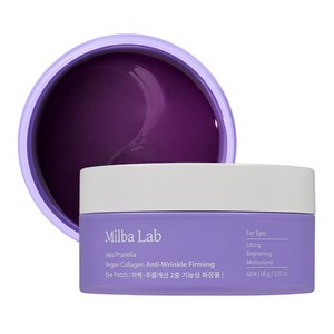 밀바랩 제주 프루넬라 비건 콜라겐 주름 탄력 아이패치 86g, 60개입, 1개